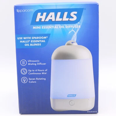 Mini difusor de aceites esenciales SpaRoom Halls nebulización ultrasónica cambio de color luces Foto 1 de 3