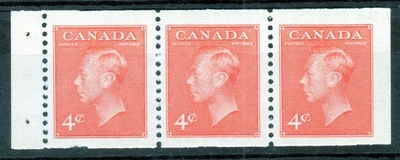 Canada 1949 4cs vermilion bklt pane of 3 SG 423ca superb U/M, cat £35+ - image 1 of 2