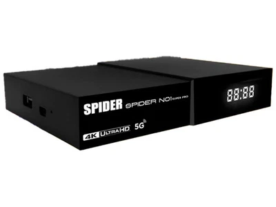 SPIDER #1 SUPER PRO 4K UHD Linux Receiver Satellite WiFi 5G Netflix YouTube 8GB - Image 1 of 4
