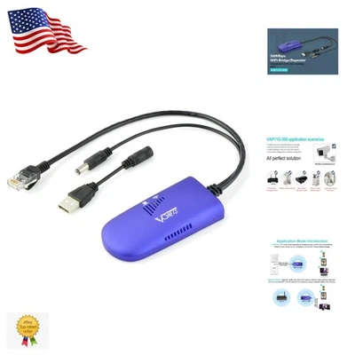 Kompakte 2,4 GHz Wireless to Wired Bridge - 300 Mbps für Iot Geräte und Drucker - Bild 1 von 4