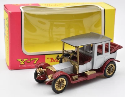 Matchbox MoY Yesteryear Y7 Rolls Royce argento, tetto grigio liscio.... - Immagine 1 di 4