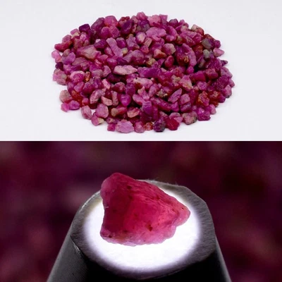 💎 Lote 370p 102.73ct t.w Rubí Rojo Púrpura Natural Áspero - Sin Calentar, Gemas Tanzania Foto 1 de 4