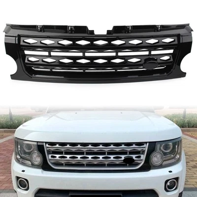 Black Front Grille Bumper Mesh For Land Rover Discovery LR3 2005-2009 2006 2008 - Image 1 of 4