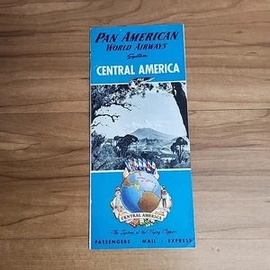 1947 Pan American World Airways Central America Brochure pieghevole PAN AM Air - Foto 1 di 7