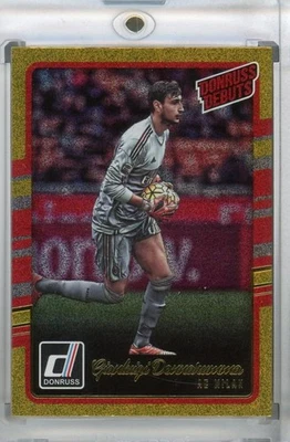 2016-17 Donruss AC Milan Gianluigi Donnarumma Donruss Debuts Gold Card - Image 1 of 2