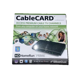 SiliconDust HD HomeRun Prime HDHR3-CC US CableCard Network Cable TV Tuner w/ Box - Afbeelding 1 van 2