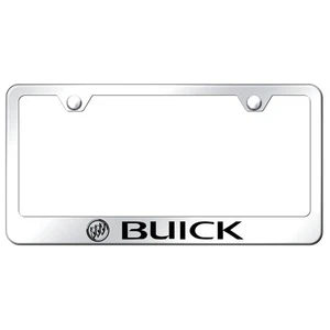 Licensed Stainless Steel License Plate Frame - Laser Etched for Buick - AUGD2999 - Picture 1 of 2