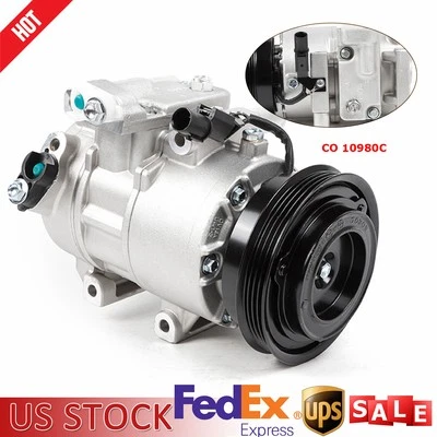 Air Conditioner AC Compressor with Clutch For Kia Rio & Kia Rio5 2006-2011 1.6L - Image 1 of 4