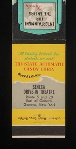 1950s Seneca Drive-In Theatre Tri-State Automatic Candy Corp. Route 5 Geneva NY - Picture 1 of 2