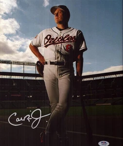 Cal Ripken Jr. Signed 11x14 Canvas Print Baltimore Orioles Iron Man Hof PSA - Picture 1 of 1