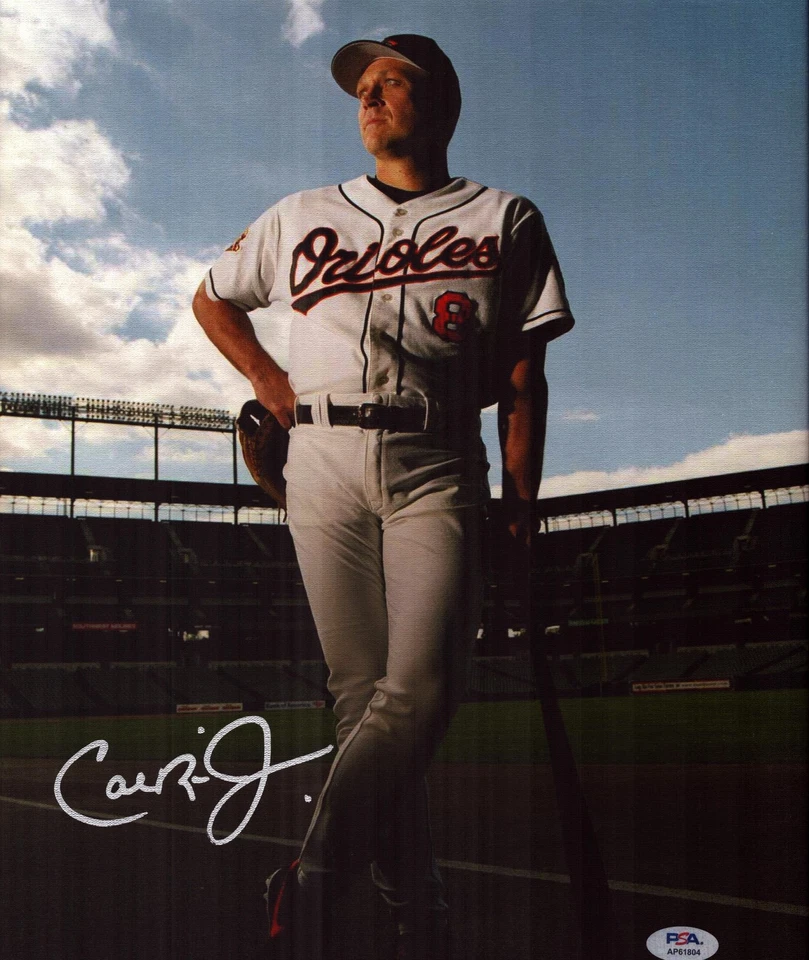 Cal Ripken Jr. Signed 11x14 Canvas Print Baltimore Orioles Iron Man Hof PSA - Image 1 of 1