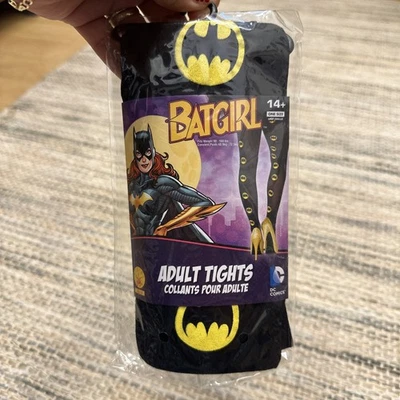 DC Comics Batgirl Tights Adult Halloween Costume Accessory Cosplay New - Image 1 of 4