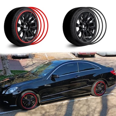 4X Tira protectora de llanta de cubo de rueda para Mercedes-Benz Clase E Coupé Foto 1 de 4