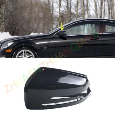 Espejo retrovisor lateral izquierdo negro para Mercedes Benz Clase C W204 2010-13 Foto 1 de 4