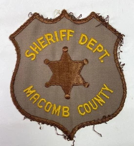 Macomb County Sheriff Michigan MI Patch C2 - Bild 1 von 2