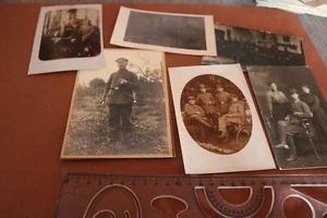 sechs tolle alte Fotos - Soldaten Portrait , Gruppen  - Picture 1 of 7