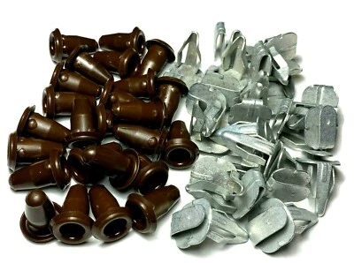 Metal Door Panel Trim Clips & Plastic Plugs For GM Qty-25 Each (847+1550) #1698 - Image 1 of 4