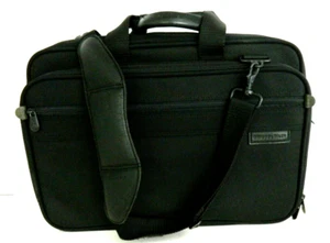 Briggs and Riley BBW2 Slim Expandable Organizer Computer Briefcase Black EUC - Picture 1 of 12