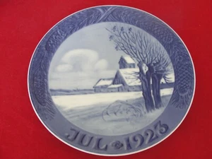 1923 ROYAL COPENHAGEN CHRISTMAS OLD PLATE LANDSCAPE - Picture 1 of 2