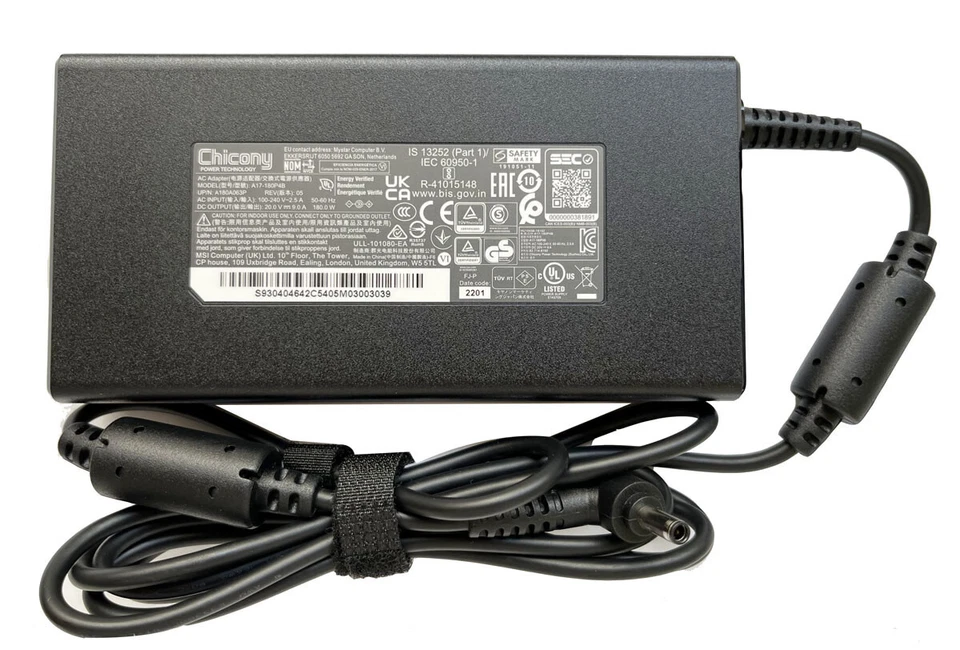 180W Chicony A17-180P4B AC Adapter For MSI Katana GF66 11UE-879 11UE-617 Charger