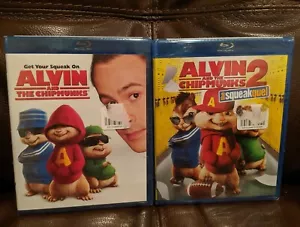 Alvin and the Chipmunks/Alvin & the Chipmunks Squeakquel 2 Blu Ray Discs New - Picture 1 of 2