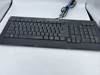 Dell Alienware Black USB Wired Computer PC Gaming Multimedia Keyboard SK-8165 - Image 1 of 4