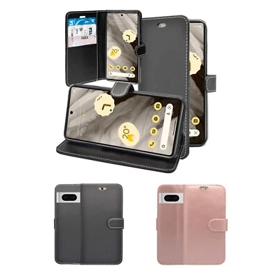 For Google Pixel 7 Phone Case Wallet Flip PU Leather Stand Card Slot Cover - Image 1 of 4