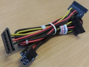 HP 611895-001 4-pin zu 3x SATA Power Kabel Stromkabel Elite 8200 8300 SFF*pz1121 - Bild 1 von 3