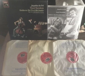 Du Pré & Barenboim "Beethoven The Five Cello Sonatas" 1976 HMV 3LP Box SLS 5042 - Bild 1 von 12