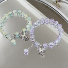 Sweet Crystal Beaded Bracelet For Women Charm Butterfly Pendant Bracelet Jewelra