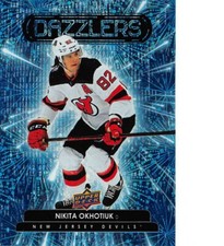 2022-23 Upper Deck Dazzlers Blue #DZ59 Nikita Okhotiuk