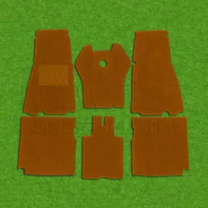 Kit alfombras lazo coñac para Volvo PV 444 y PV 544 5 piezas - Imagen 1 de 1