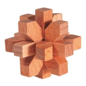 Petit casse-tête en bois | Cristaux | Difficulté 4 sur 5 - Photo 1/2