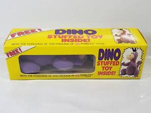 1988 Flintstones Dino Stuffed Toy Post Pebbles Cereal Premium Purple Dinosaur