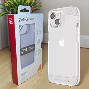 Funda Delgada Oficial Original ZAGG GEAR4 (iPhone 14) Esmerilada Transparente A Prueba de Golpes - Imagen 1 de 13