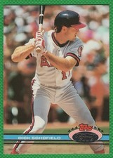 Dick Schofield - 1991 Topps Stadium Club #59 - California Angels Baseball Card