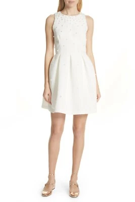 Ted Baker London Embellished Skater Dress, Jewel neck, Size 4 (12 US) $335 NWT - Image 1 of 4