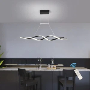 Geometric Pendant Lights Dining Room LED Chandelier w/ Remote for Kitchen Island - Picture 1 of 44