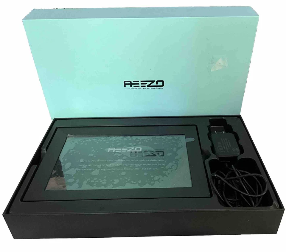 AEEZO Portrait 9" Wall Mountable Digital Photo Picture Frame WiFi 16GB Black NEW - Image 1 of 1