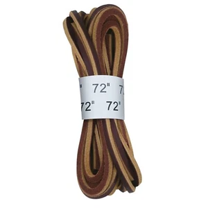 Premium Brown Leather Boot Laces - 1/8 Inch Thick 72 Inches Long - Picture 1 of 1