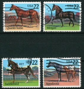 US Stamps 1985 - American Horse Breeds - USED - Picture 1 of 2