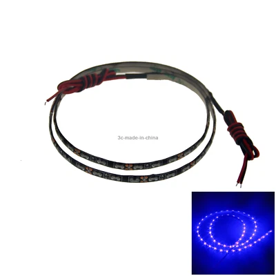 1x Striscia Flessibile Blu Luce 60CM 2FT 24' Impermeabile 60 Lato Luminoso LED M019 - Immagine 1 di 4