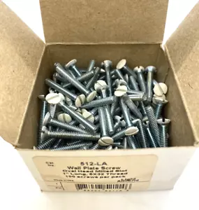 100 Pass & Seymour Wall Plate Outlet Screw Almond 512-LA, 1”, 6x32 Face Lot Bolt - Picture 1 of 3