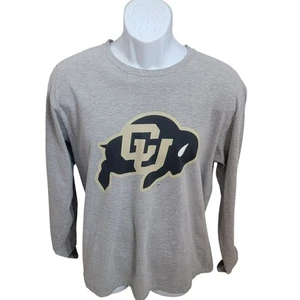 Fanatics Colorado University T-Shirt, Herren L, grau, CU Buffalo Grafik, gebraucht, in einwandfreiem Zustand - Bild 1 von 11