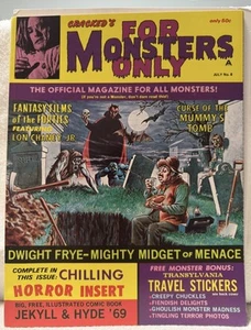 For Monsters Only #8 July 1969 VF HIGH GRADE original copy - Look!! - Picture 1 of 2