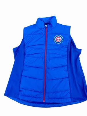 Chicago Cubs Puffer Vest Blue Cutter Buck Insulated SZ L 44" Chest - Image 1 of 4