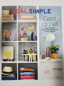 Real Simple Magazine May 2025: Organize Right Way To Self Care Things Cooks Know - Picture 1 of 2