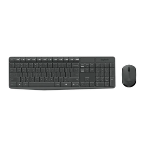 Logitech MK235 Kit Mouse And Keyboard Layout English US International Qwerty - Picture 1 of 6