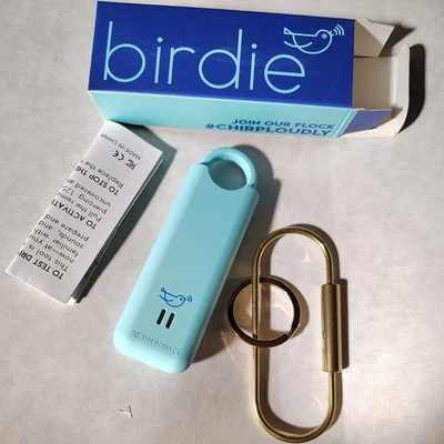 She's Birdie Women's Personal Alarm  With Keychain  Aqua NIB - Image 1 of 4