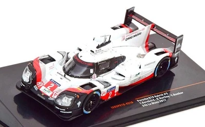 Porsche 919 Hybrid em escala 1/43 2017 - Bernhard / Hartley / Bamber | Modelo de carro Le Mans - Imagem 1 de 3